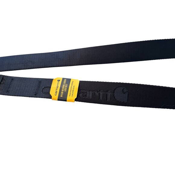 Carhartt Adult Unisex Black Nylon Webbing Ladder Lock Belt Size M - Picture 3 of 6